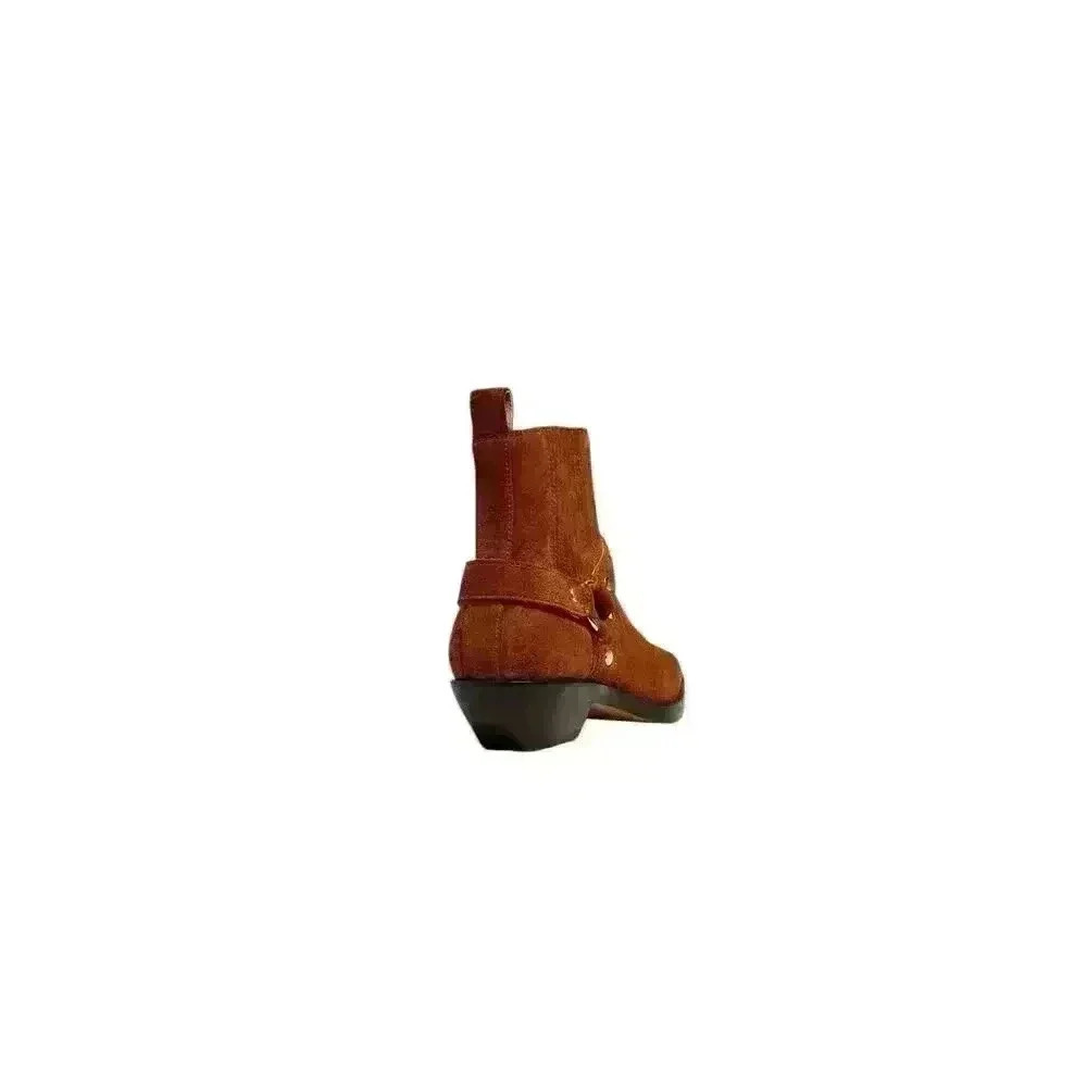 Madewell Women’s Santiago Western Ankle Boot. Size:6 Leather Lining Suede Upper - Picture 3 of 3